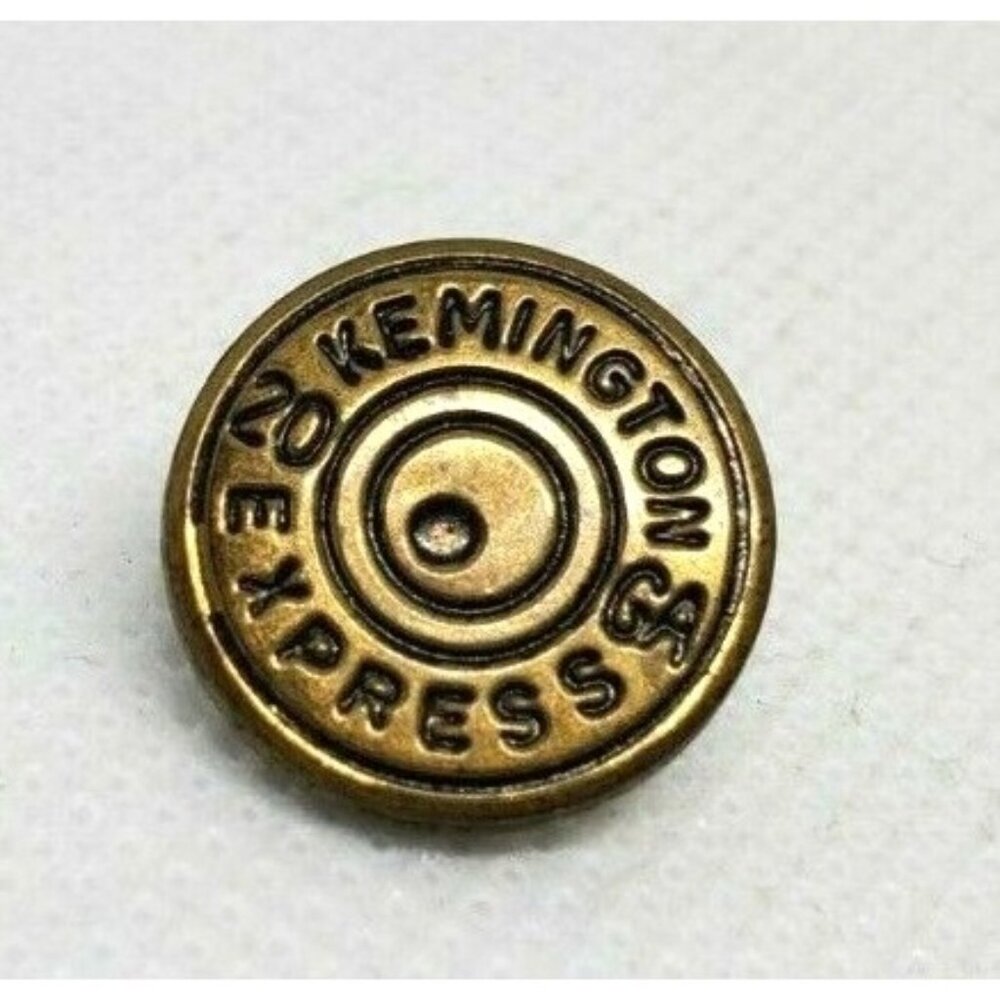 Vintage Remington Express 20 GA Button – Collectible Ammunition Memorabilia
